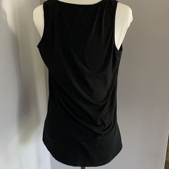 Merica Tank Top With Flag Lip Red Blue Print - Picture 6 of 6